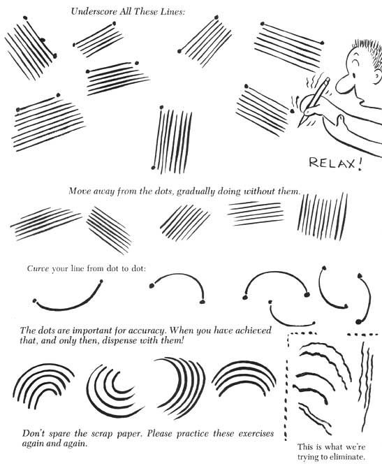 Basics of Drawing Exercise Practice Illustration
